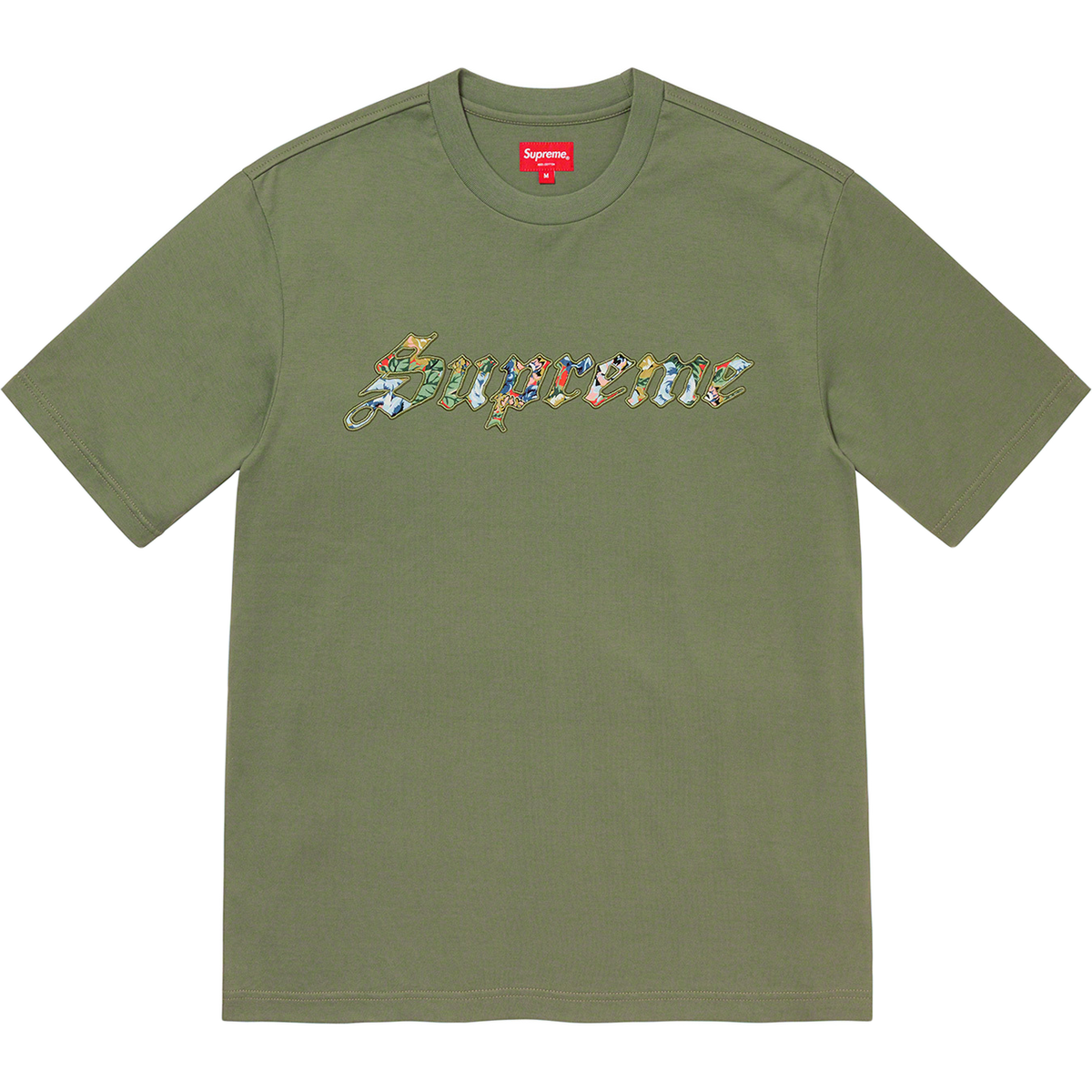 Supreme Floral Applique S/S Top - Olive Supreme