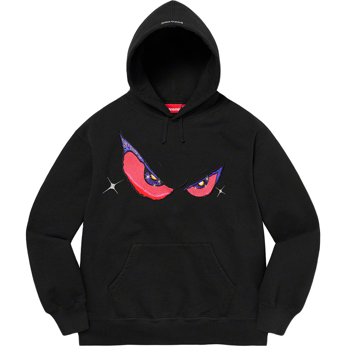 Supreme Eyes Hooded Sweatshirt - Black Supreme