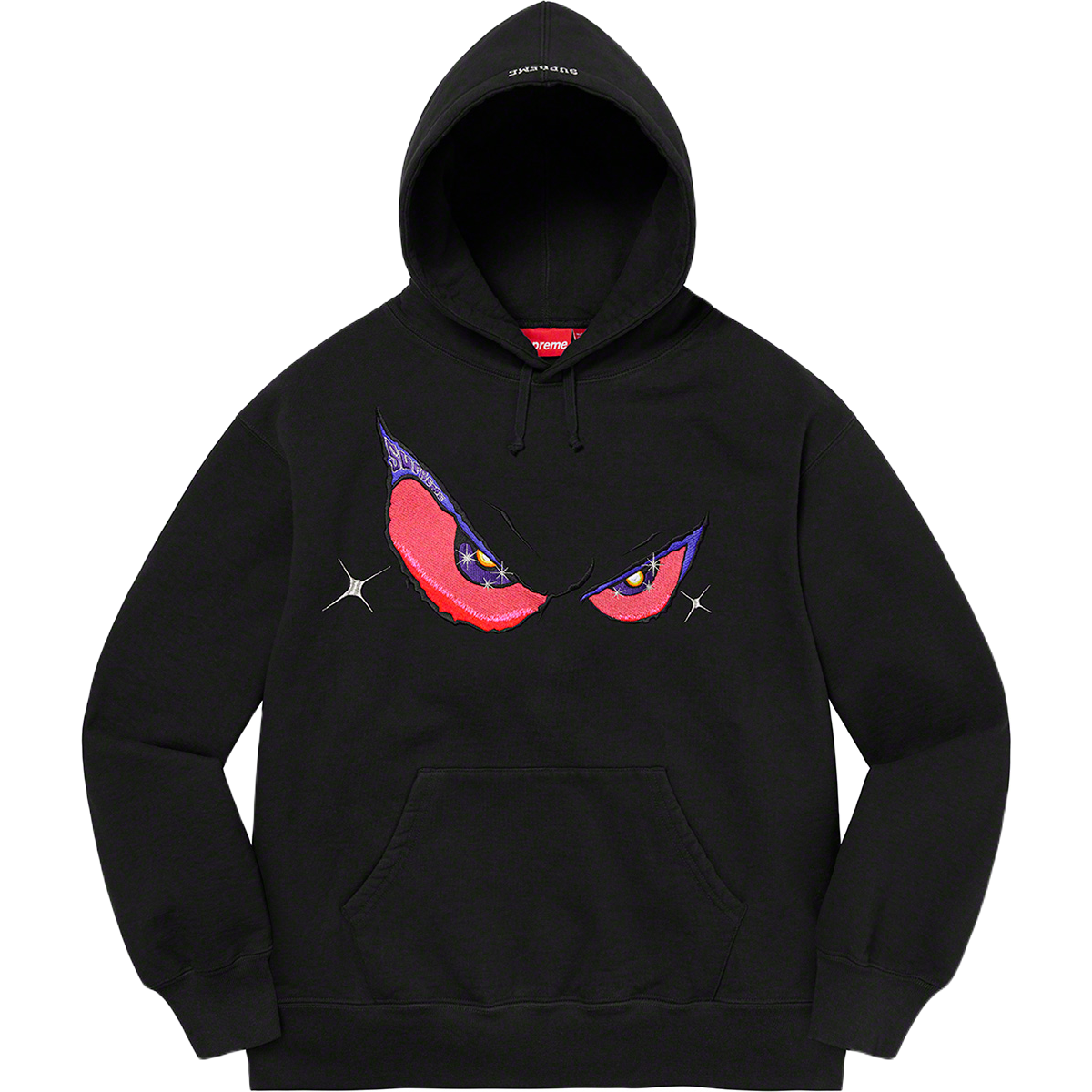 Supreme Eyes Hooded Sweatshirt - Black