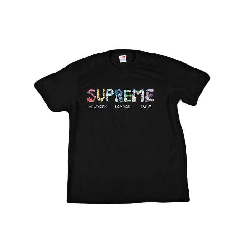 Supreme Crystal Tee - Black - Used Supreme