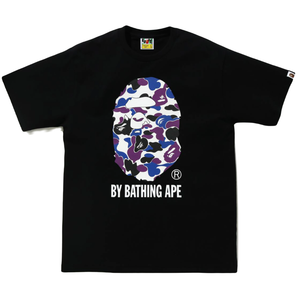 A Bathing Ape HK 15th Anniversary Reflective Big Ape Head Tee - Black