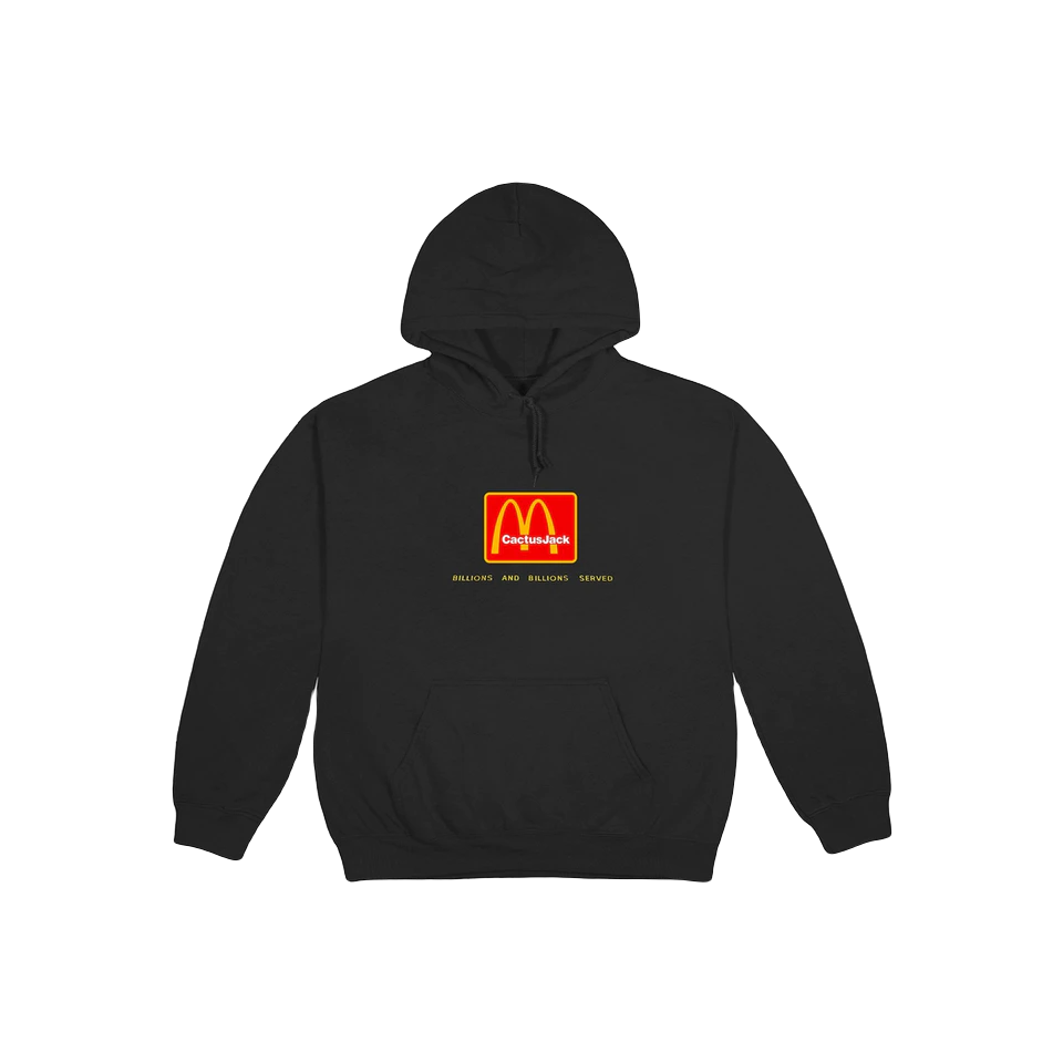 Travis Scott x McDonald's Billions Served Hoodie - Black - Used Travis Scott