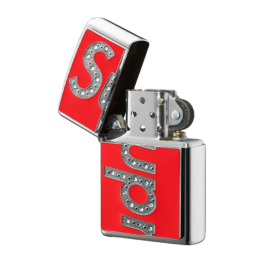 Supreme Swarovski Zippo - Red Supreme