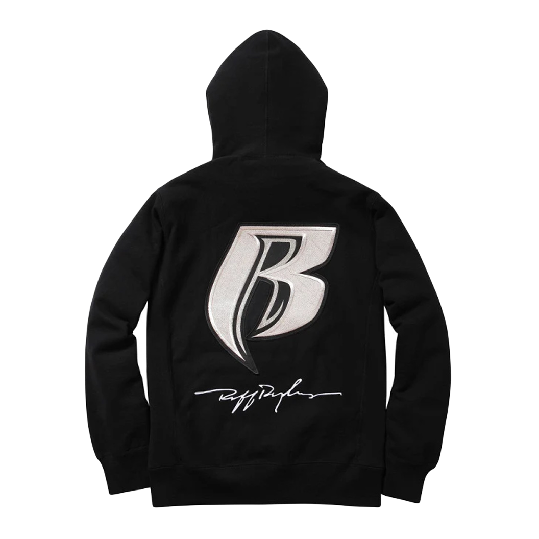 Supreme Ruff Ryder Hooded Sweatshirt - Black - Used Supreme