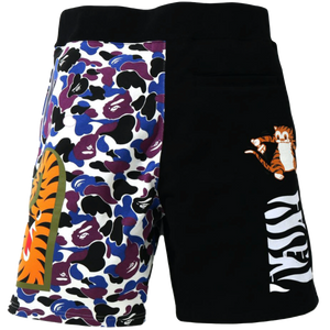 A Bathing Ape HK 15th Anniversary Tiger Shark Short - Black/ HK Camo Bape