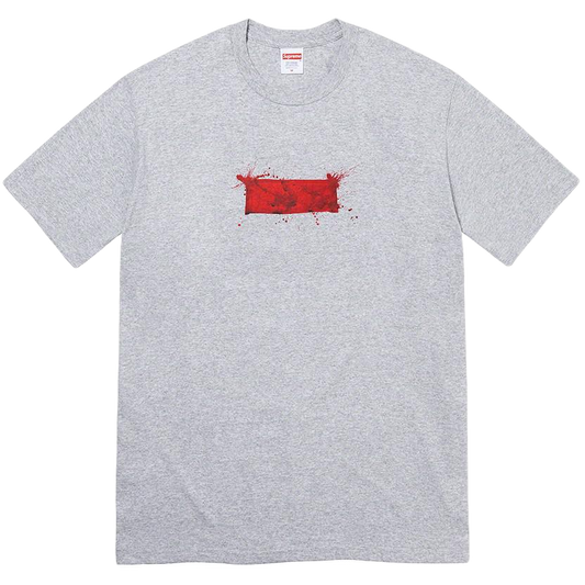 Supreme Ralph Steadman Box Logo Tee - Heather Grey Supreme