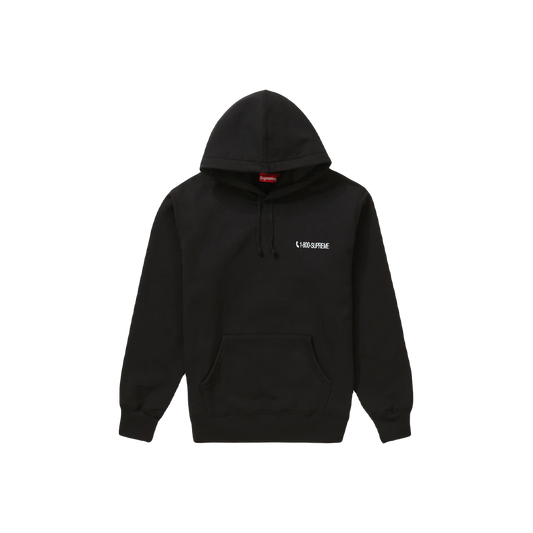 Supreme 1-800 Hooded Sweatshirt - Black - Used