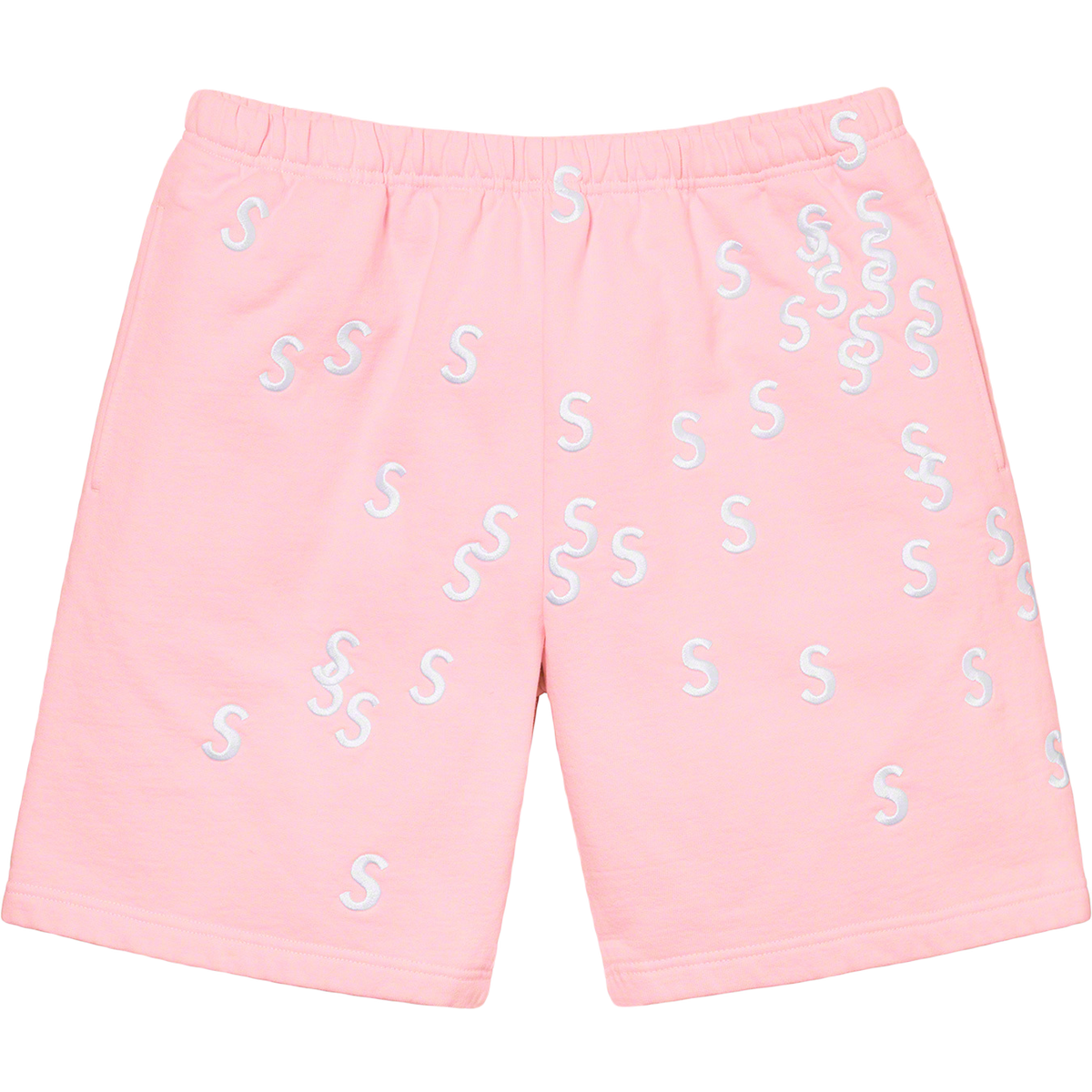 Supreme Embroidered S Sweatshort - Light Pink Supreme