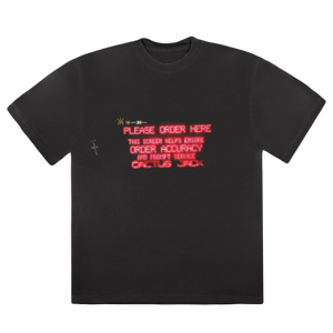 Travis Scott Order Here T-Shirt - Black Travis Scott