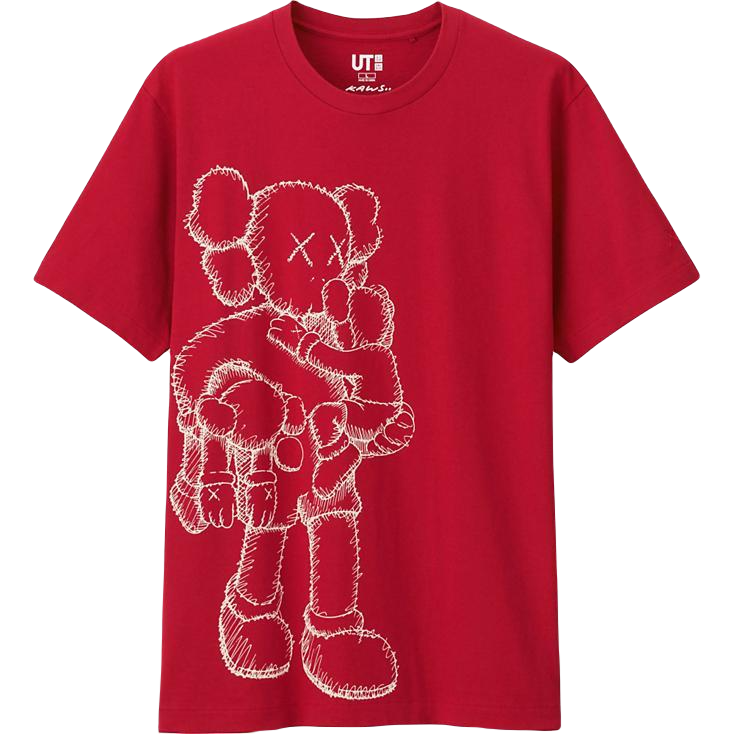 Kaws x Uniqlo Clean Slate Tee - Red - Used Kaws