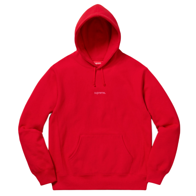 Supreme Trademark Hooded Sweatshirt - Red - Used Supreme