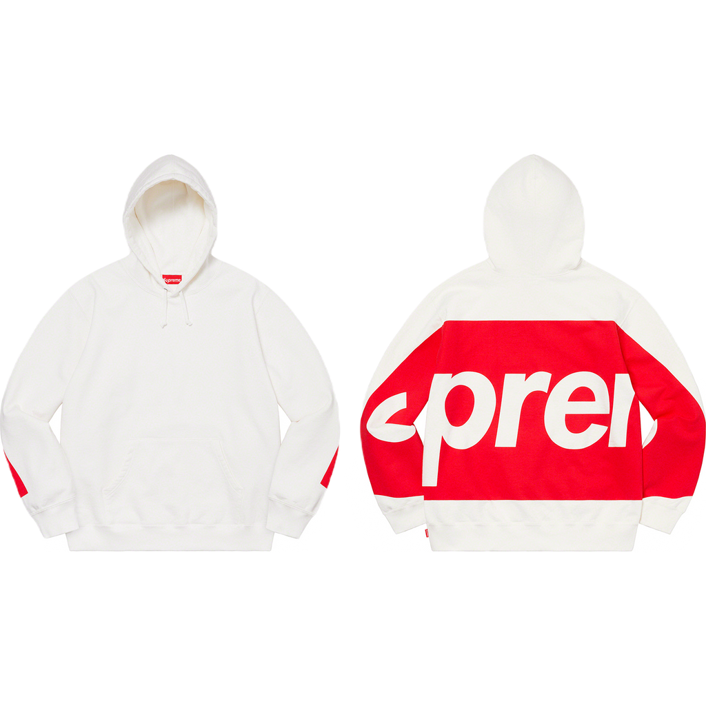 Supreme Big Logo Hooded Sweatshirt - White