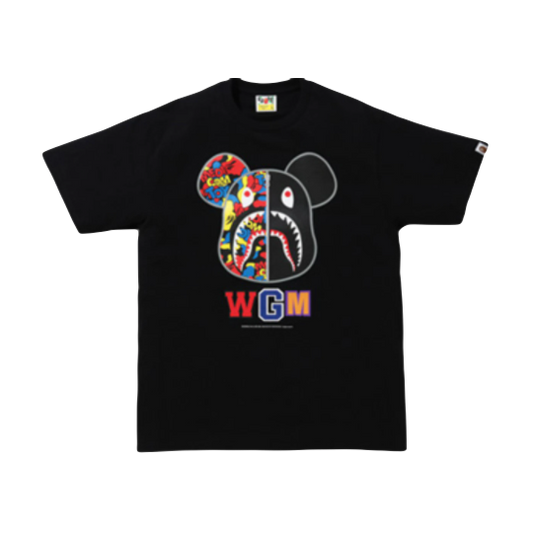 A Bathing Ape x Medicom Toy Camo Bear Tee - Black FW20
