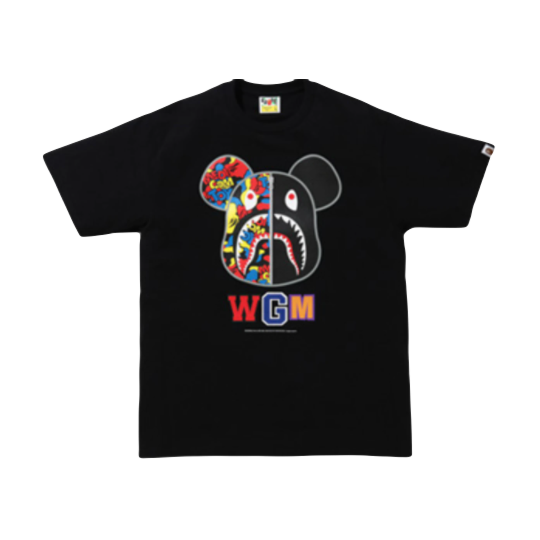 A Bathing Ape x Medicom Toy Camo Bear Tee - Black FW20