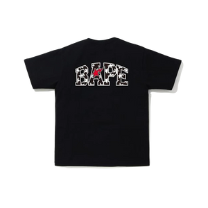 A Bathing Ape Sta Pattern Tee - Black Bape