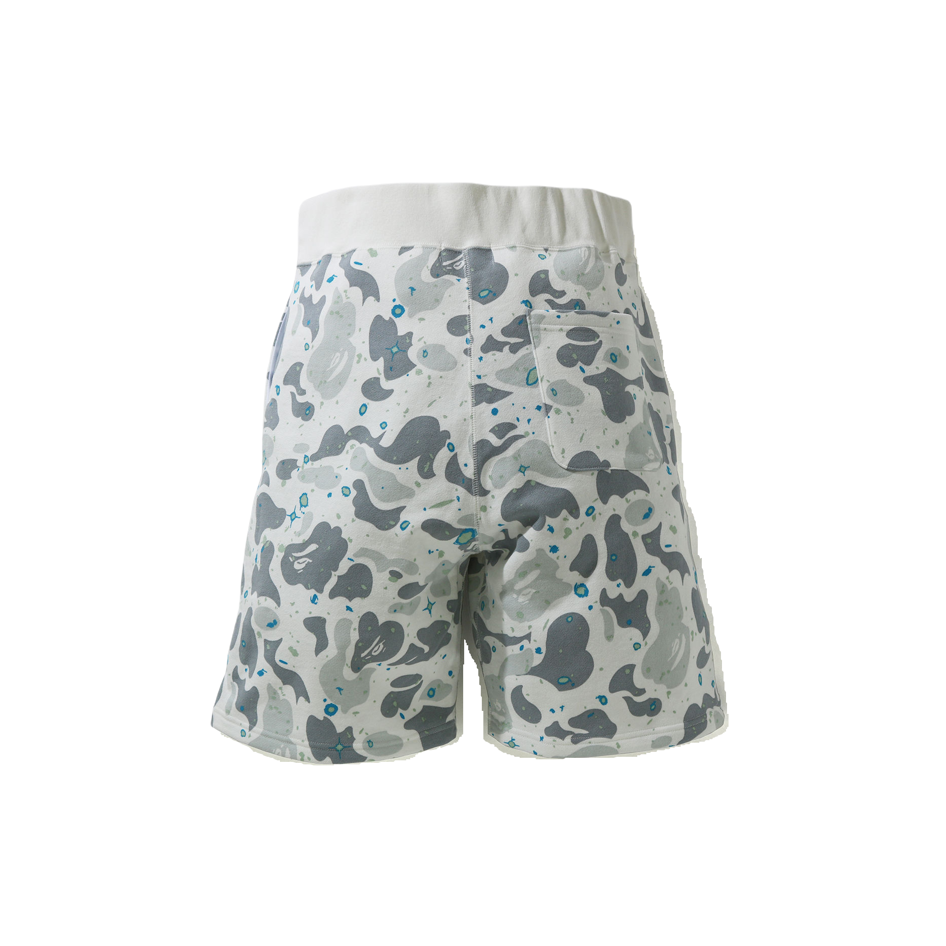 A Bathing Ape Shark Sweat Shorts Space Camo Grails SF