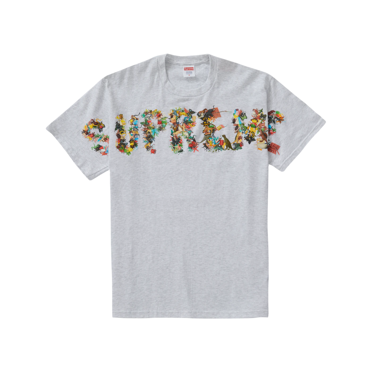 Supreme Toy Pile Tee - Ash Grey - Used Supreme