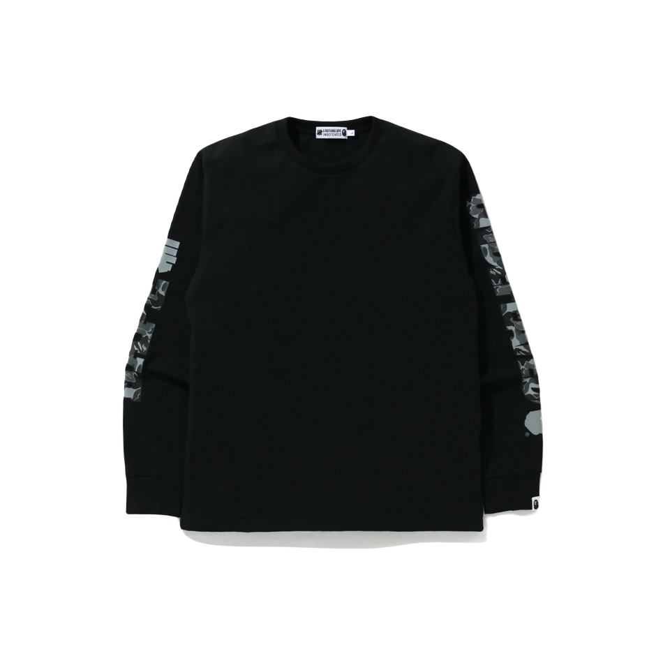 A Bathing Ape x Undefeated 1 Long Sleeve - Black Bape
