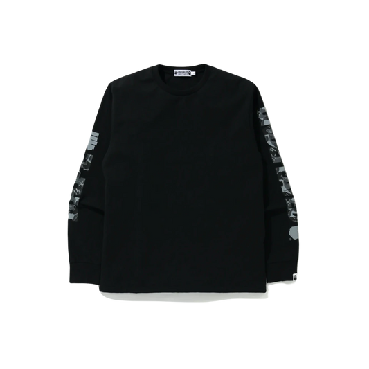 A Bathing Ape x Undefeated 1 Long Sleeve - Black Bape