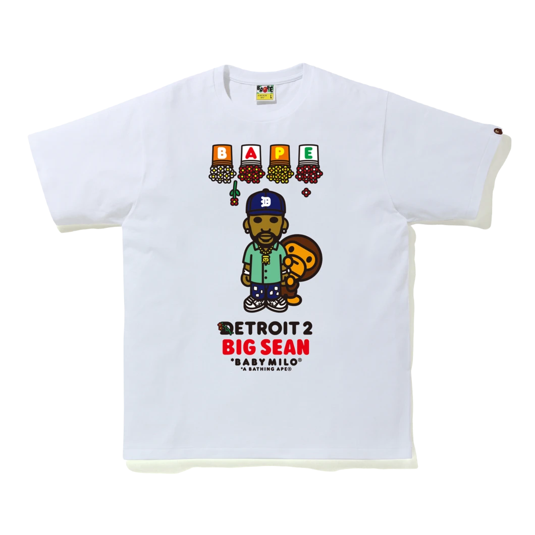 A Bathing Ape x Big Sean Detroit 2 Baby Milo Tee - White - Used Bape