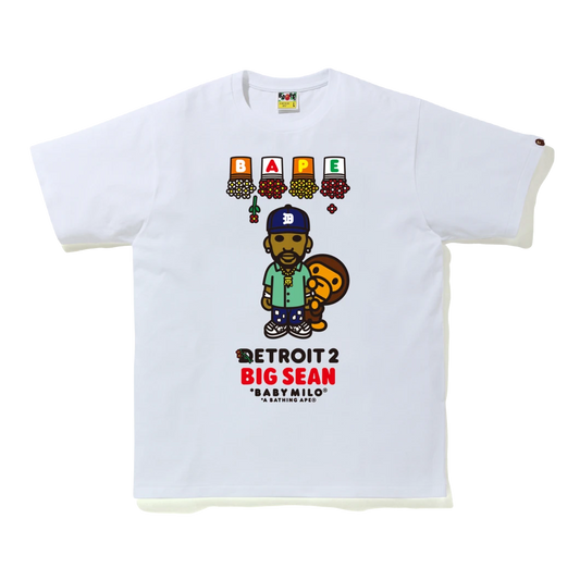 A Bathing Ape x Big Sean Detroit 2 Baby Milo Tee - White - Used Bape