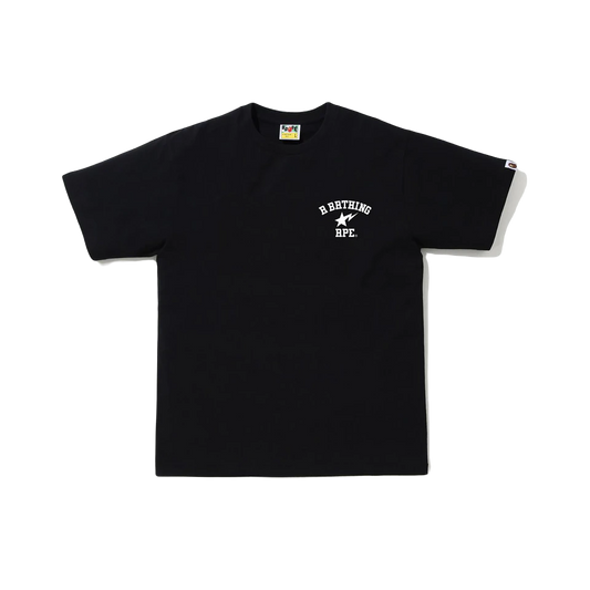 A Bathing Ape Sta Pattern Tee - Black Bape