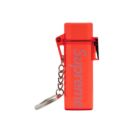 Supreme Waterproof Lighter Case Keychain - Red