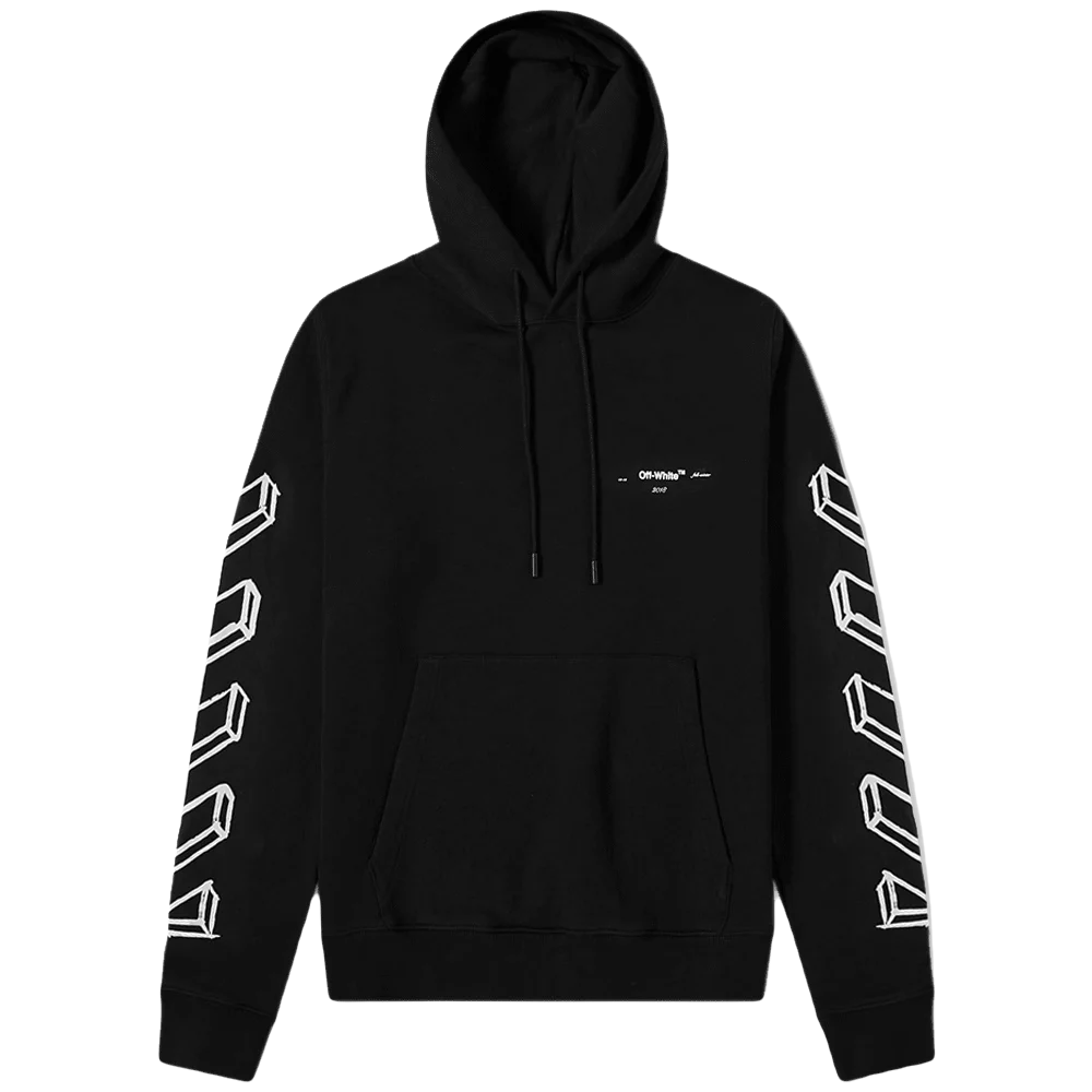 Off-White 3D Marker Arrows Hooded Sweatshirt - Black OFF-WHITE