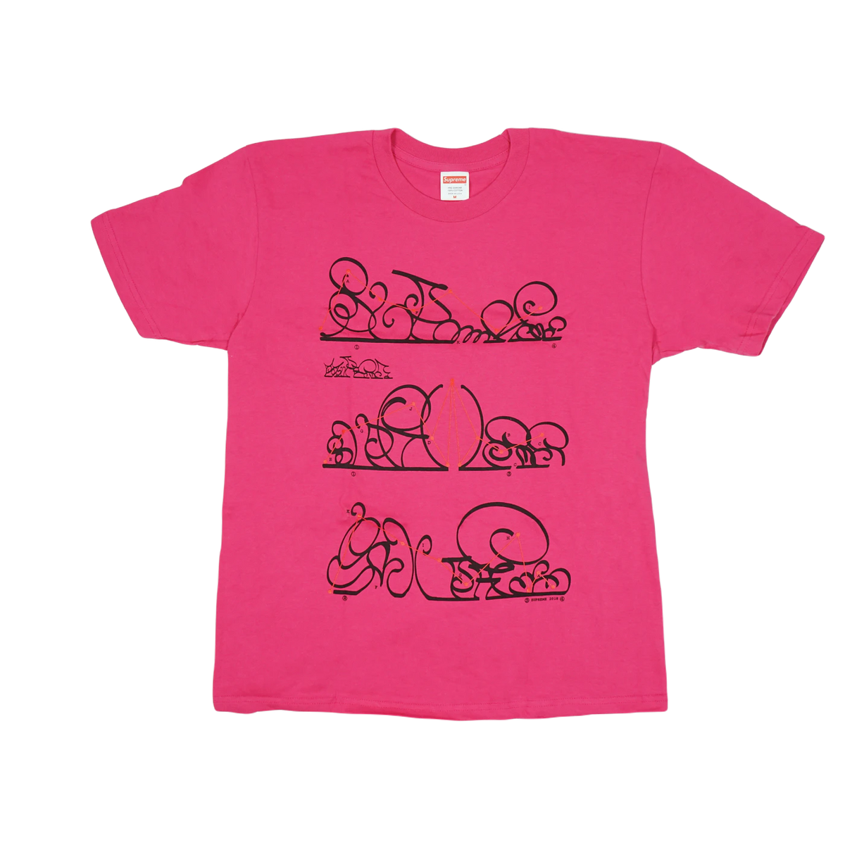 Supreme System Tee - Dark Pink Supreme