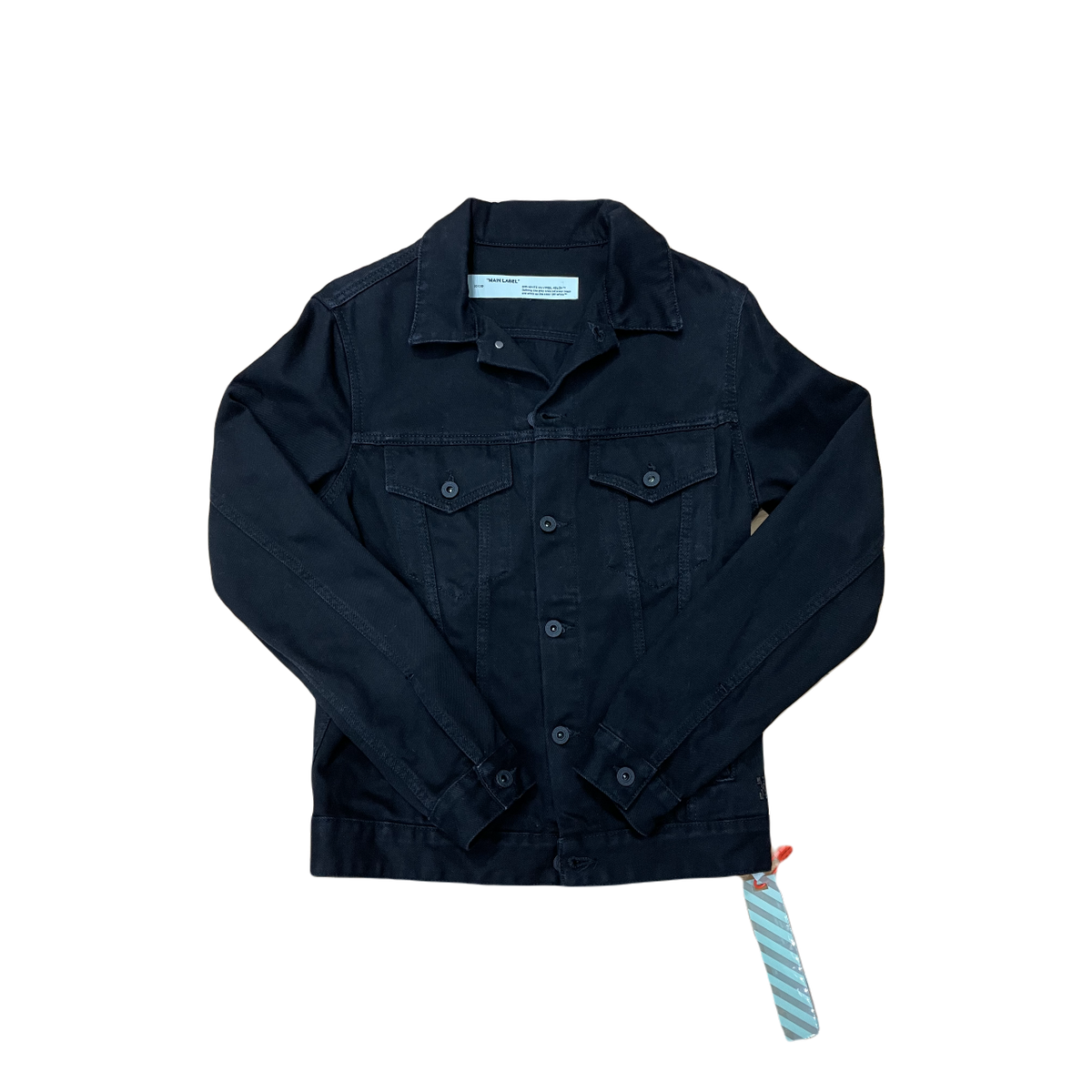 Off-White Industrial Denim Jacket - Black Off-White
