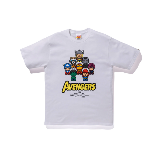 A Bathing Ape x Marvel Avengers Tee - White Bape