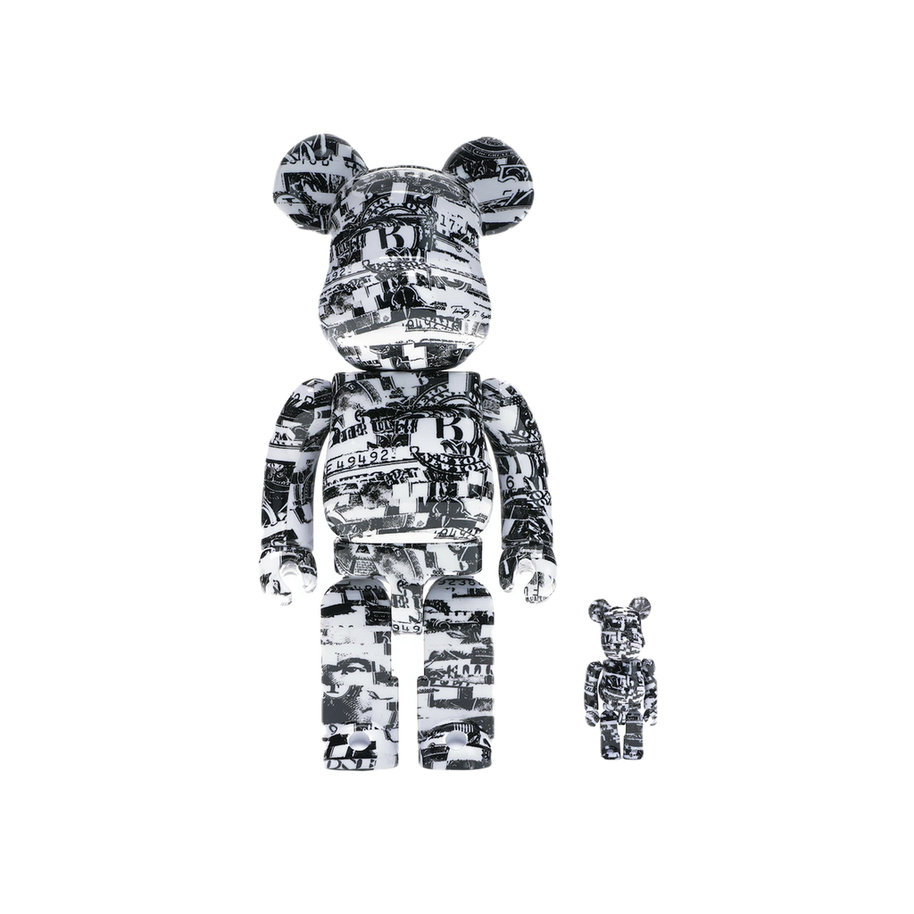 Bearbrick Kosuke Kawamura Set - Black White