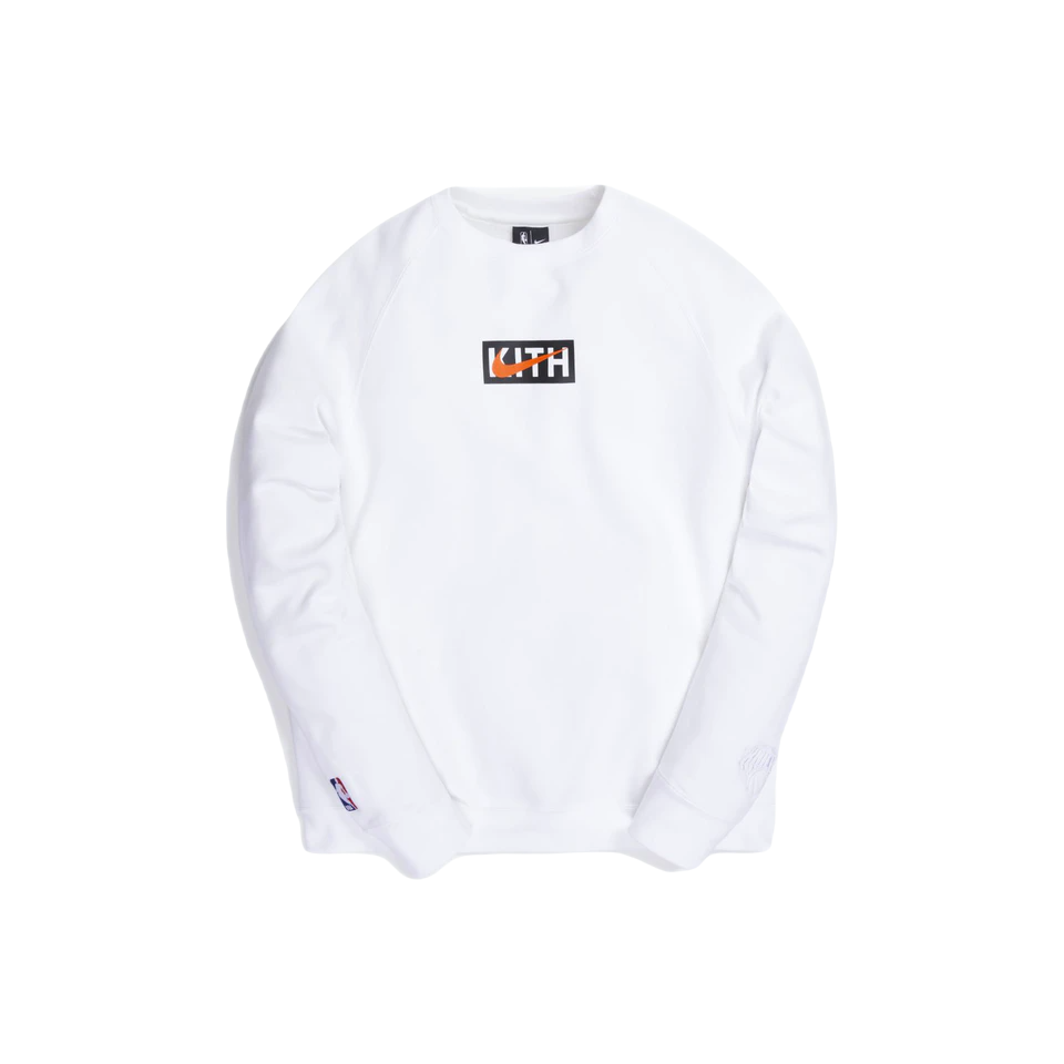 Kith & Nike for New York Knicks Fleece Crewneck - White Kith