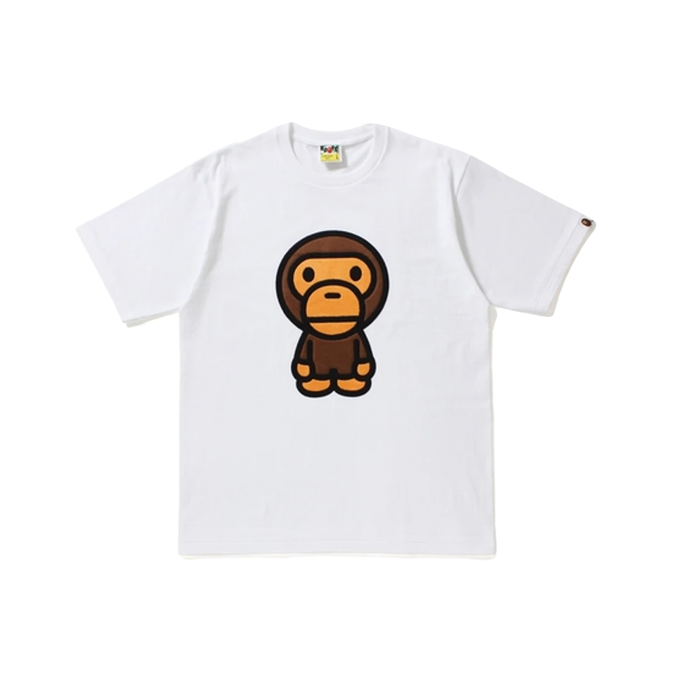 A Bathing Ape Big Baby Milo Tee - White Bape