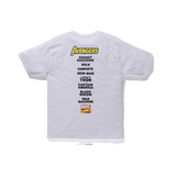 A Bathing Ape x Marvel Avengers Ape Head Tee - White