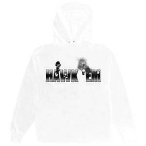 Pop Smoke x VLone Hawk Em Hoodie - White VLone