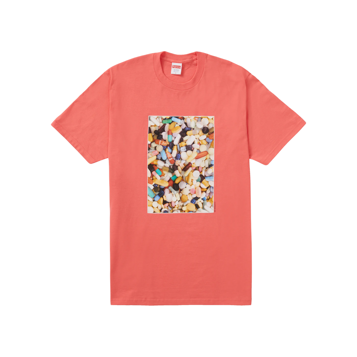 Supreme Pills Tee - Bright Coral Supreme