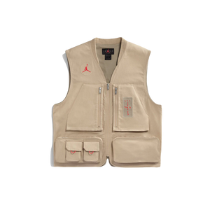 Travis Scott Cactus Jack x Jordan Utility Vest - Khaki/University Red Air Jordan