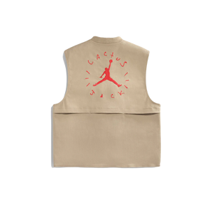 Travis Scott Cactus Jack x Jordan Utility Vest - Khaki/University Red Air Jordan
