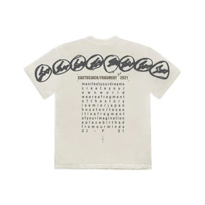 Cactus Jack For Fragment Manifest Tee - White Travis Scott