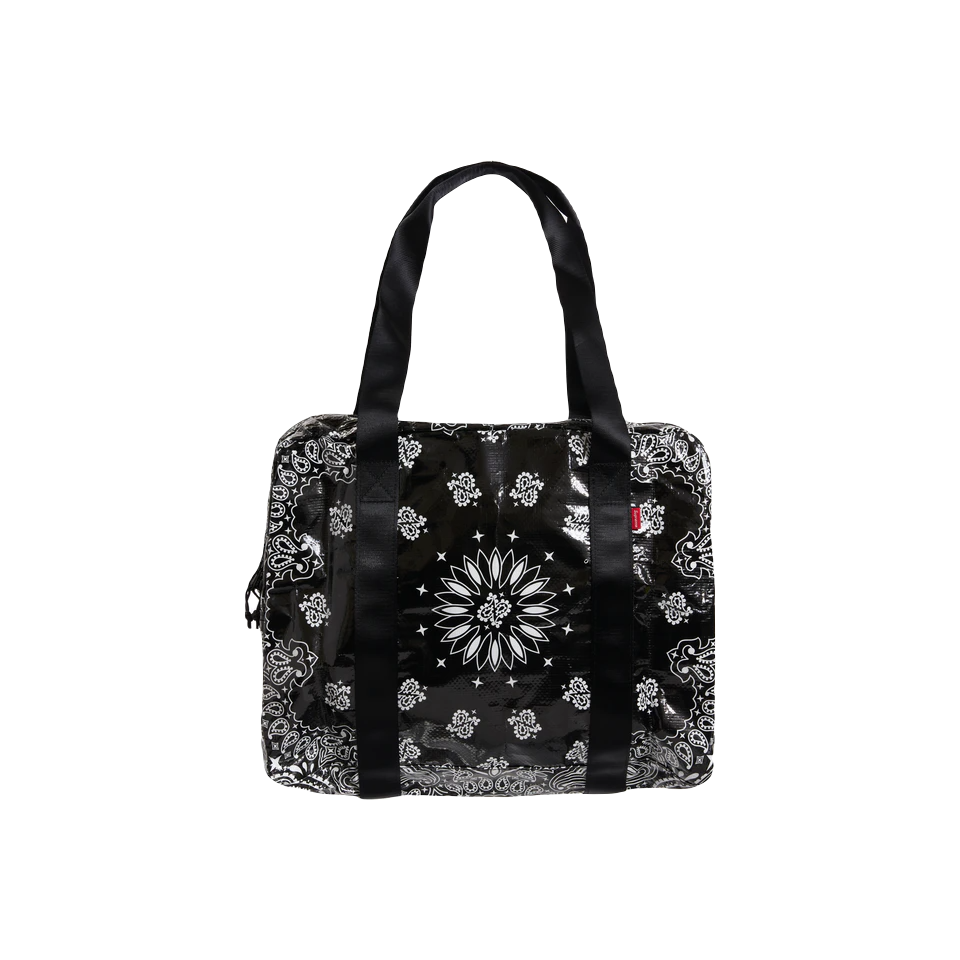 Supreme Bandana Tarp Small Duffle Bag - Black Supreme