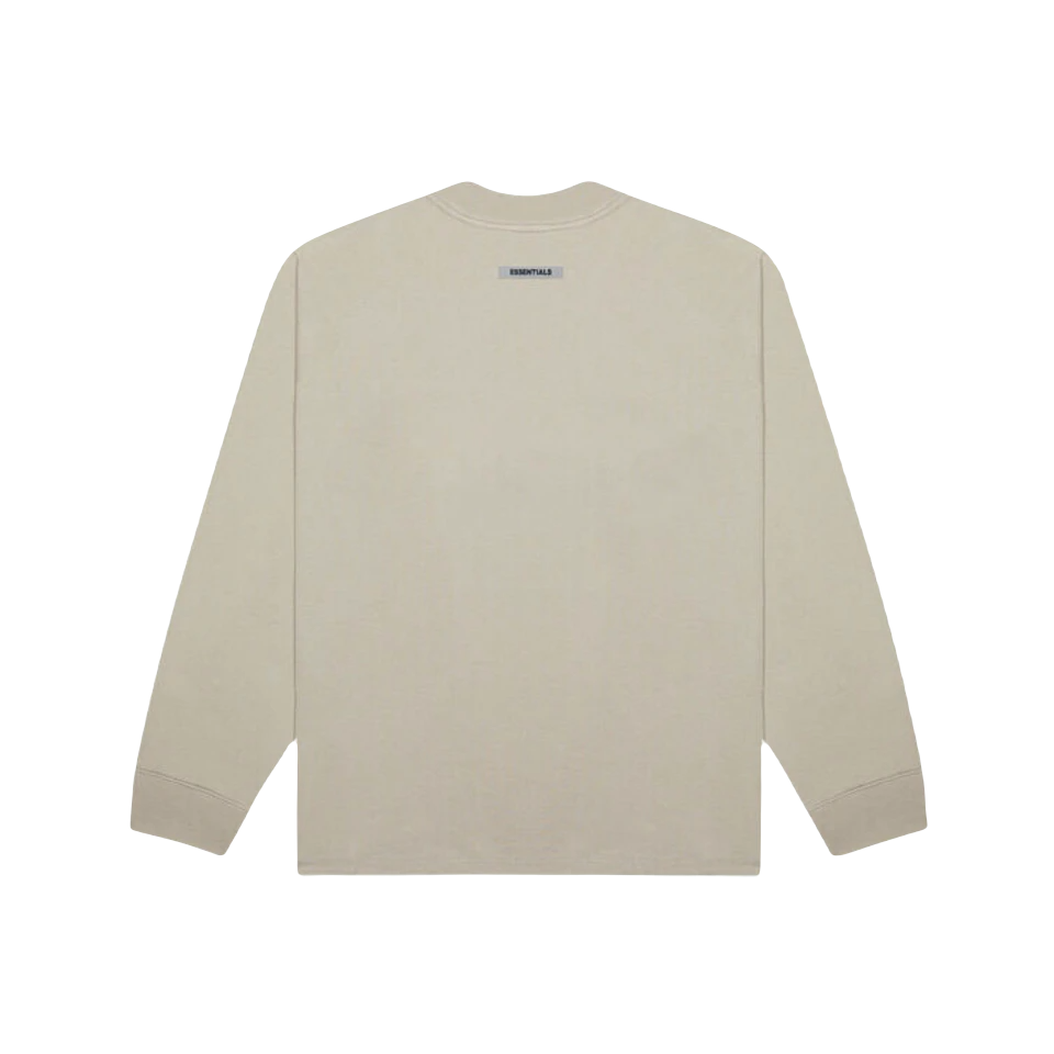 Fear of God Essentials Long Sleeve T-Shirt Applique - Tan - Used