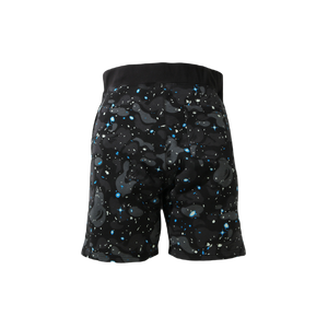 A Bathing Ape Shark Sweat Shorts - Black Space Camo Bape