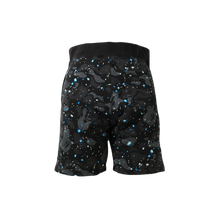 A Bathing Ape Shark Sweat Shorts - Black Space Camo