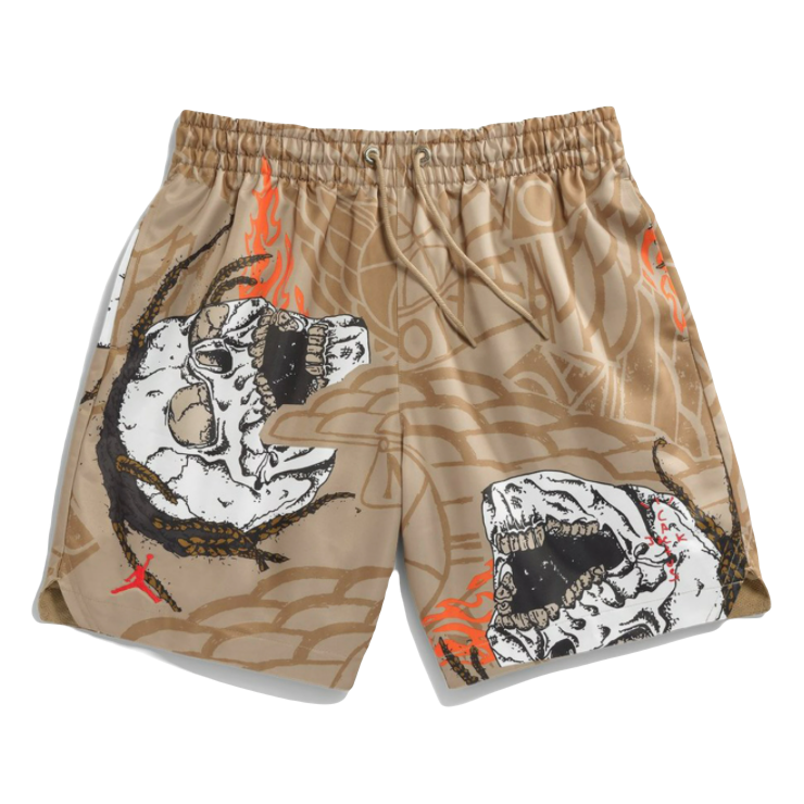 Travis Scott CJ x Jordan Pool Short - Khaki Travis Scott