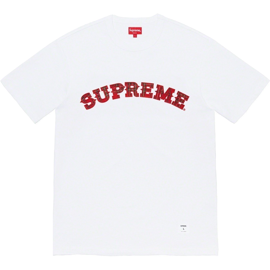 Supreme Plaid Applique S/S Top - White Supreme