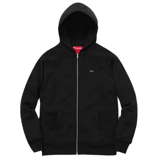 Supreme Small Box Logo Zip Up Sweatshirt - Black - Used Supreme