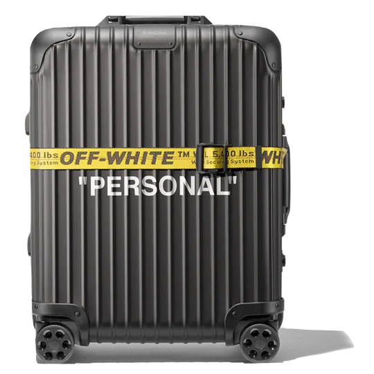 OFF-WHITE Rimowa Personal Belongings 49L Case - Black - Used – Grails SF
