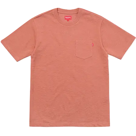 Supreme SS Pocket Tee - Heather Dark Rose Supreme
