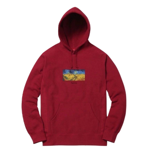 Supreme Van Gogh Field Hoodie Cardinal
